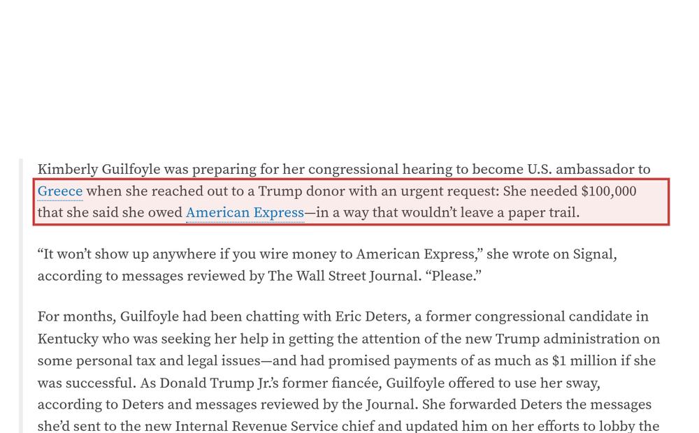 Screenshot of the source on electionlawblog.org, with the key passage boxed in red