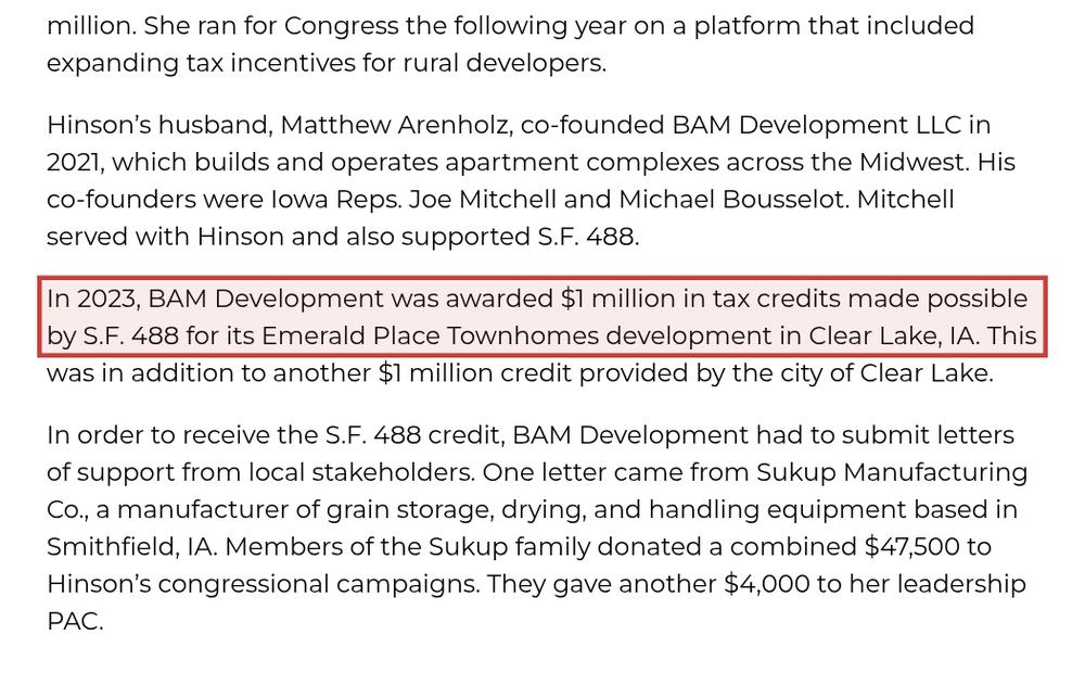 Screenshot of the source on americanjournalnews.com, with the key passage boxed in red