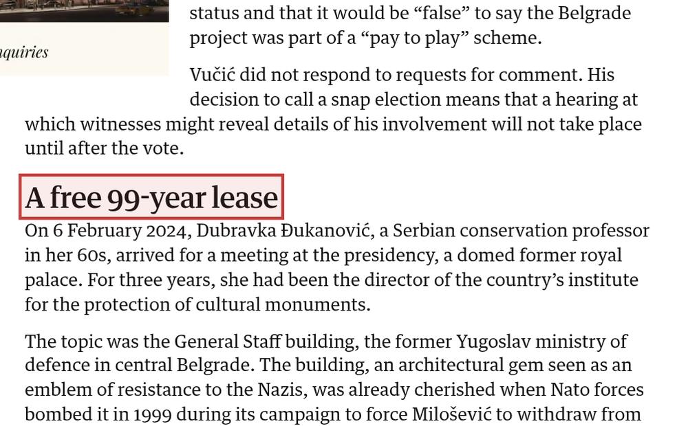 Screenshot of the source on theguardian.com, with the key passage boxed in red