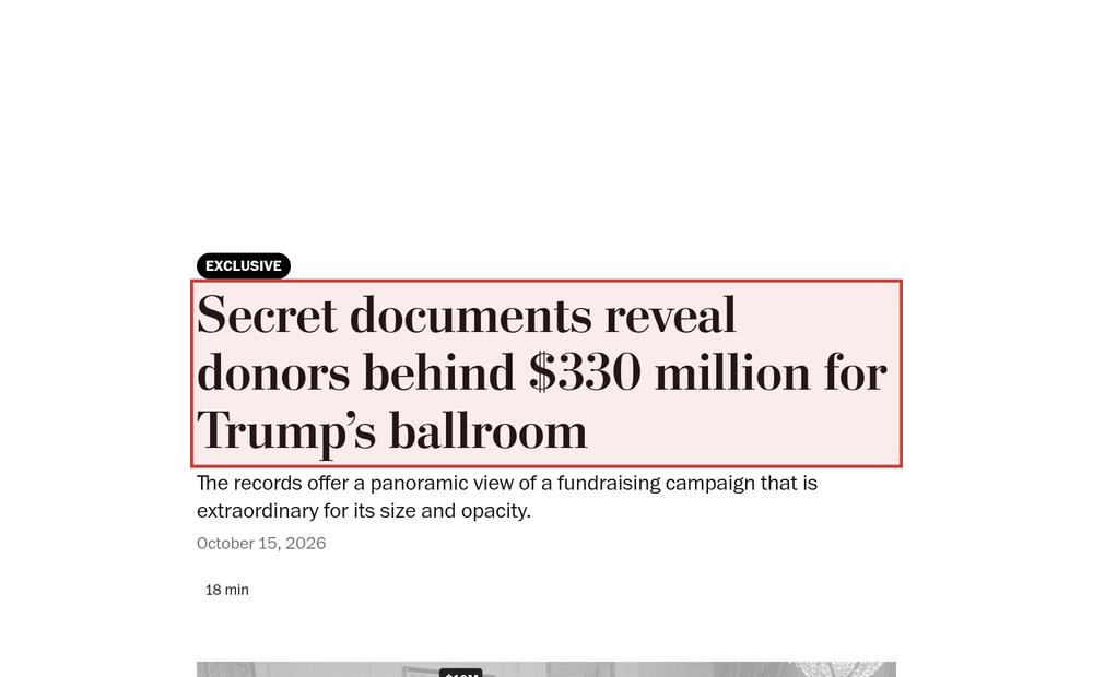 Screenshot of the source on washingtonpost.com, with the key passage boxed in red