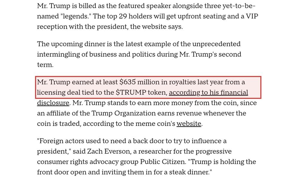 Screenshot of the source on cbsnews.com, with the key passage boxed in red