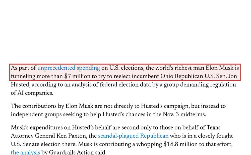 Screenshot of the source on ohiocapitaljournal.com, with the key passage boxed in red